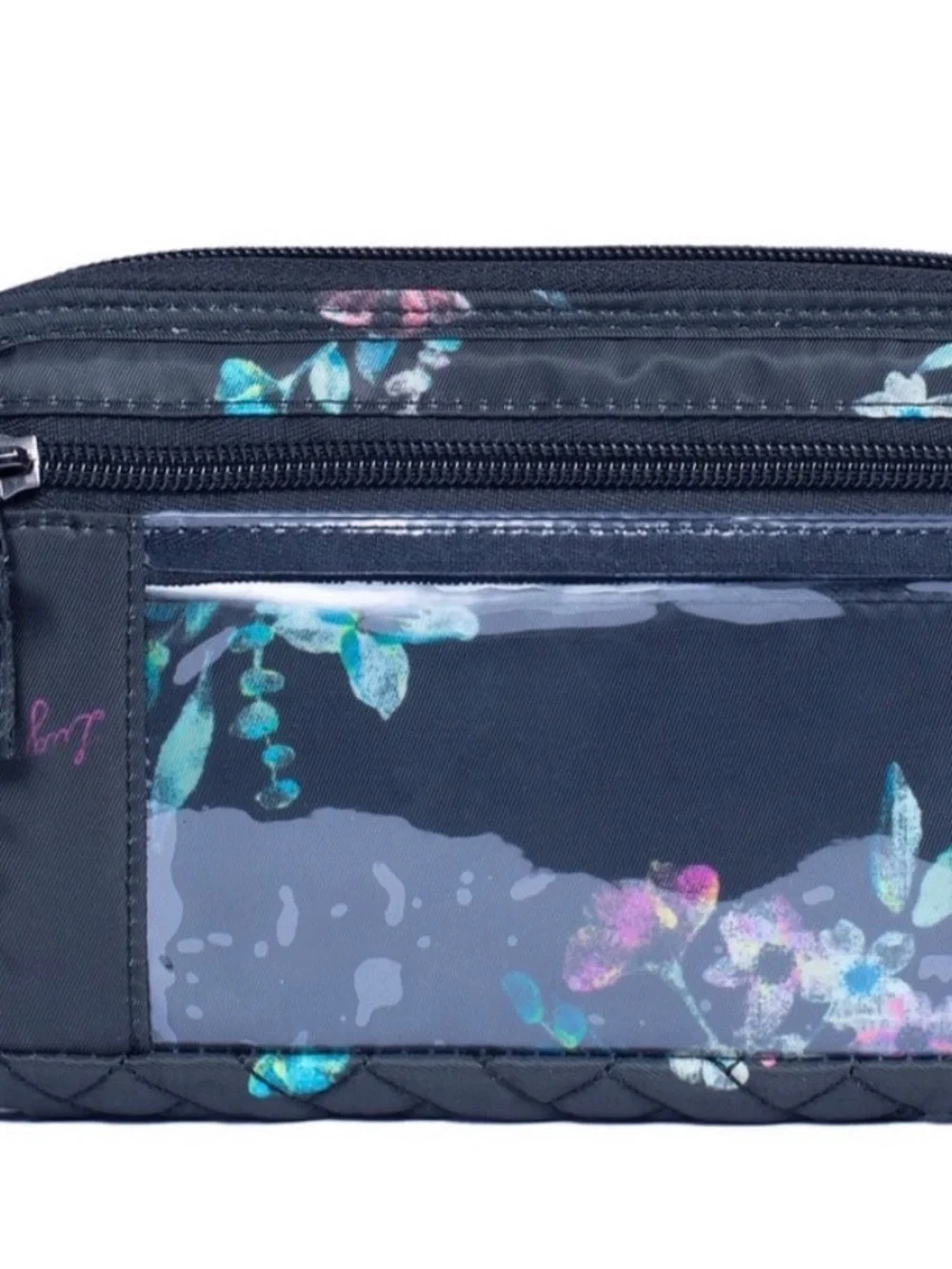 Lug Quickstep Wallet/Wristlet in Bouquet Black NWT